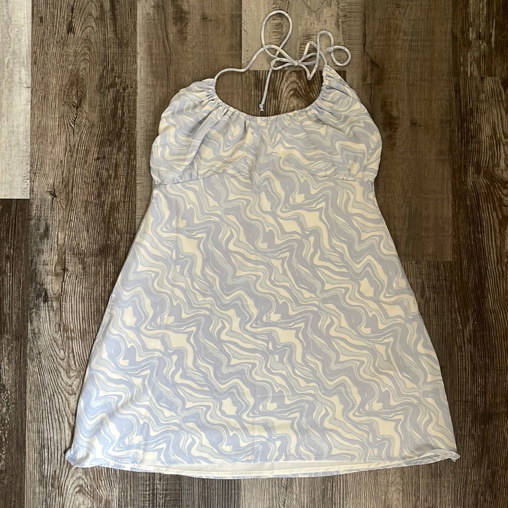 Abercrombie Halter Ruched Mini Dress
